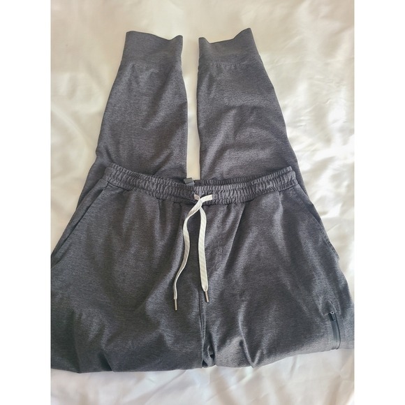 Vuori Mens Sunday Performance Jogger Charcoal Heather Size Large Zip Pockets - Picture 5 of 16